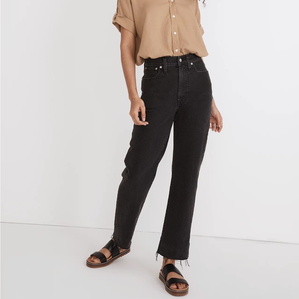 Madewell The Perfect Vintage Straight Jean in Lunar Wash sz 25 NF113